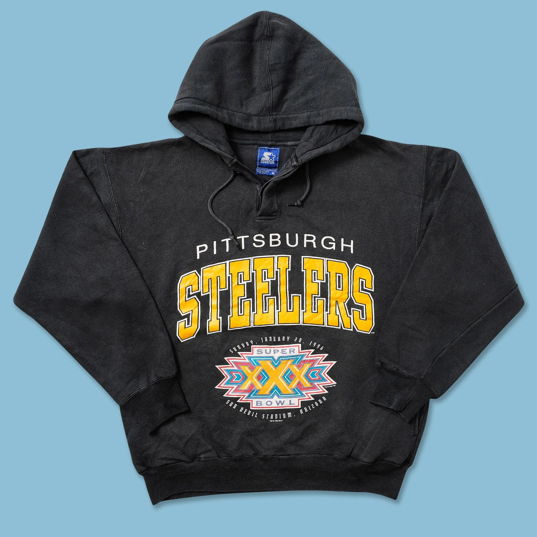 1996 Starter Pittsburgh Steelers Hoody Medium