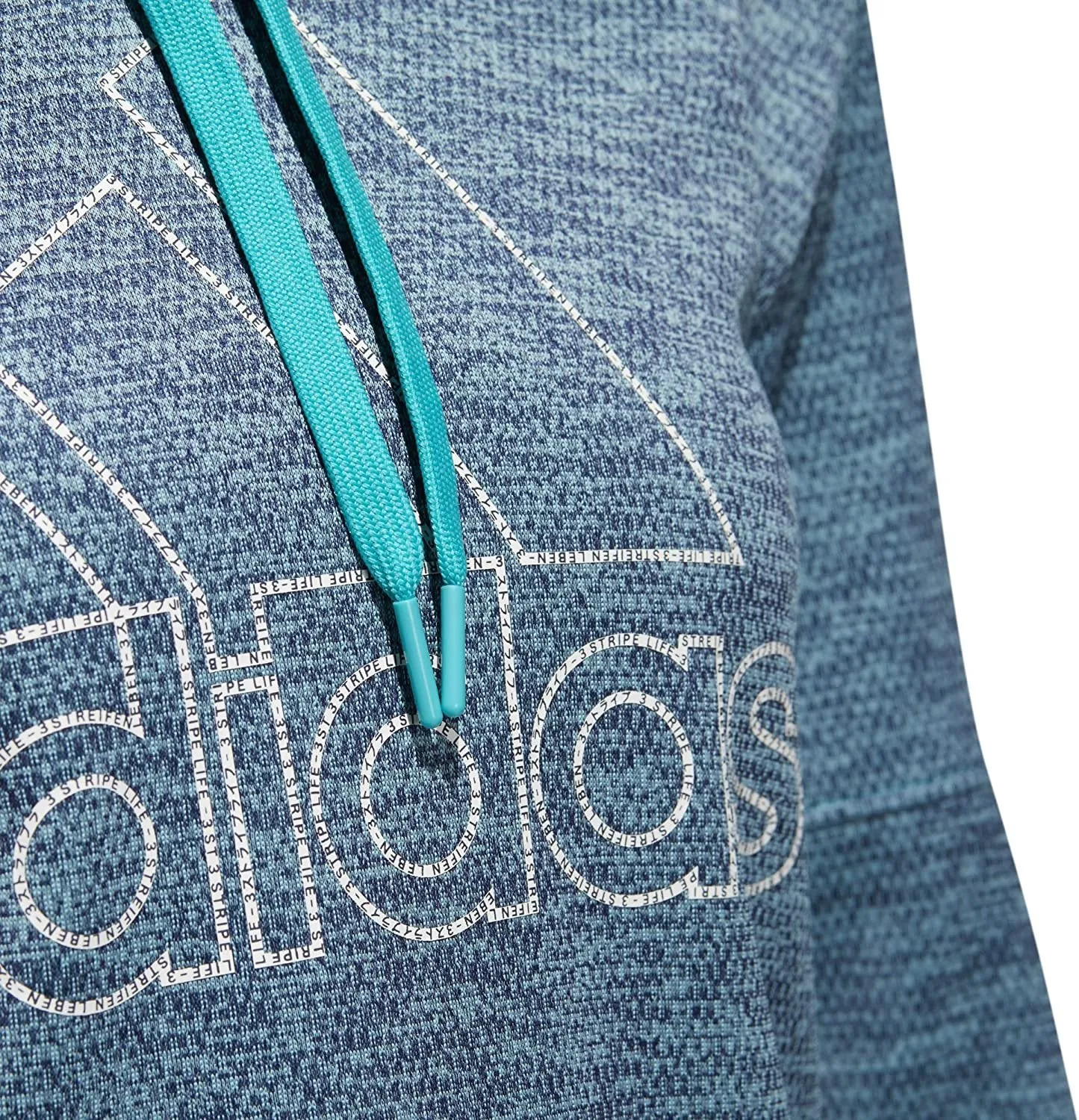 adidas Athletics Team Issue Badge of Sport Pullover, Hi-Res Aqua Melange, X-Small