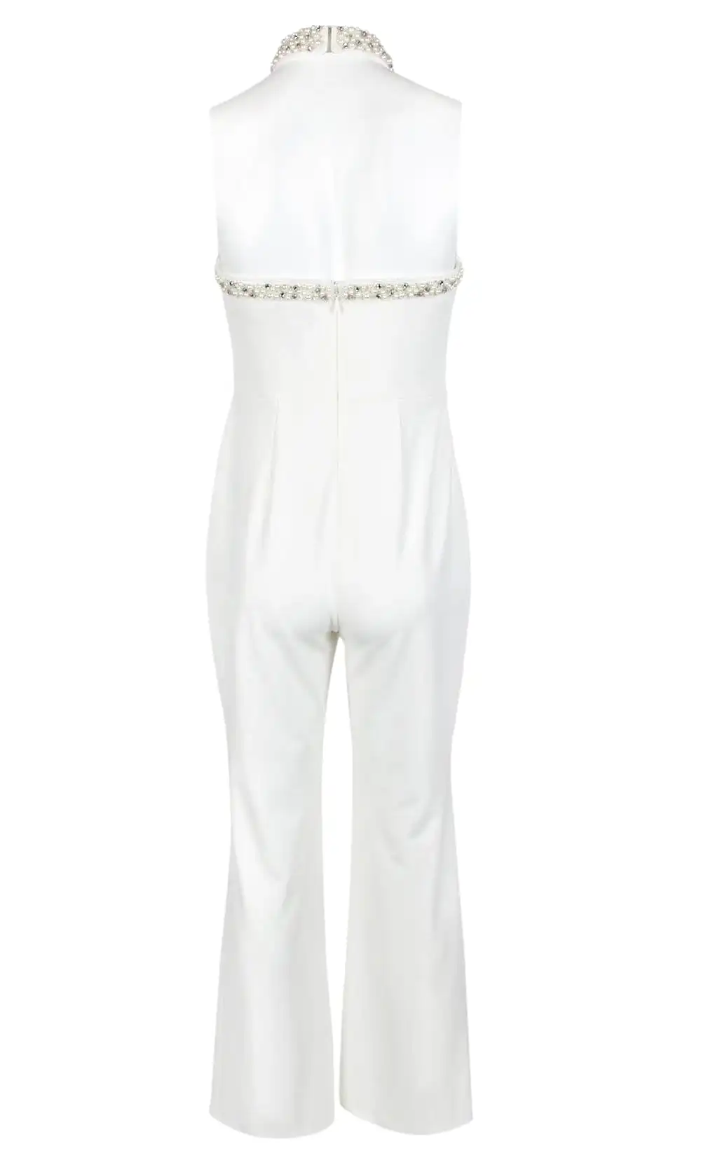 Adrianna Papell - AP1E204372 Pearl Beaded High Halter Jumpsuit