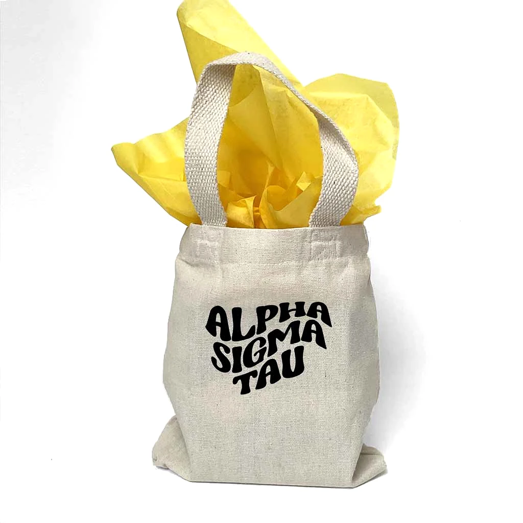 Alpha Sigma Tau Mod Sorority Name Mini Tote Gift Bag