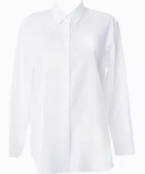 Altramoda Redressing the World White Basic Women's Shirt In Pure Organic Cotton Gots Certified