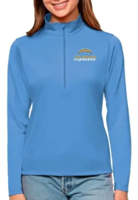 Antigua Women's Los Angeles Chargers Team Tribute Long Sleeve 1/4 Zip