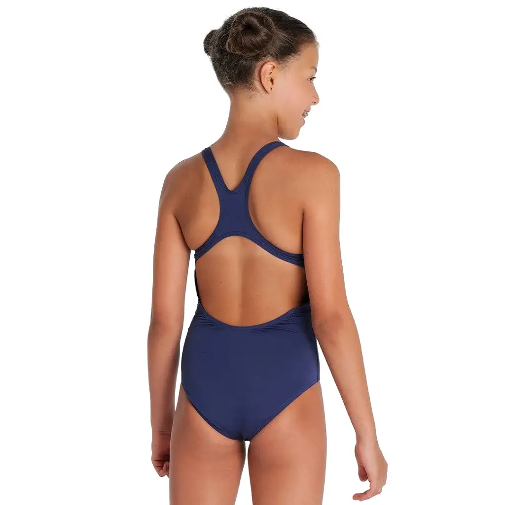 Arena Girl's Team Swimsuit Swim Pro Solid | Navy White