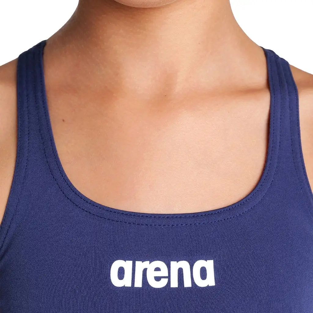 Arena Girl's Team Swimsuit Swim Pro Solid | Navy White