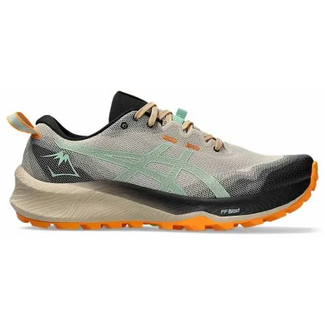 ASICS GEL TRABUCO 12 FEATHER GREY/DARK MINT FOR MEN'S