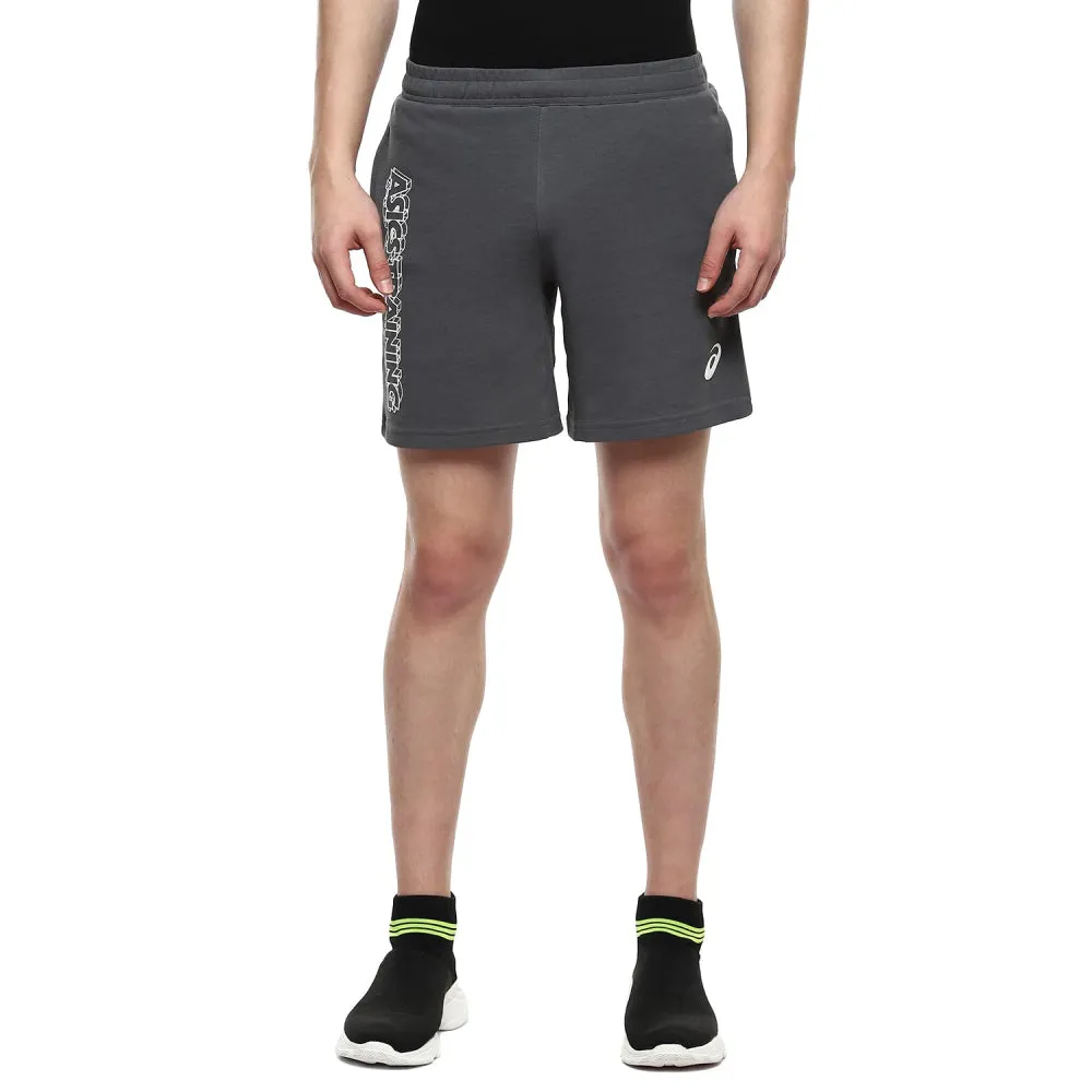 ASICS Men's Vertical Graphic Short (Carrier Grey)