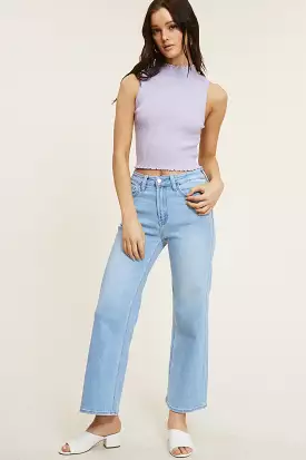 Blue Wide Leg Denim