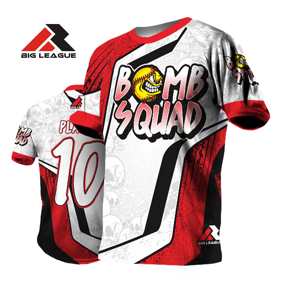 Bomb Squad White/Red - Softball