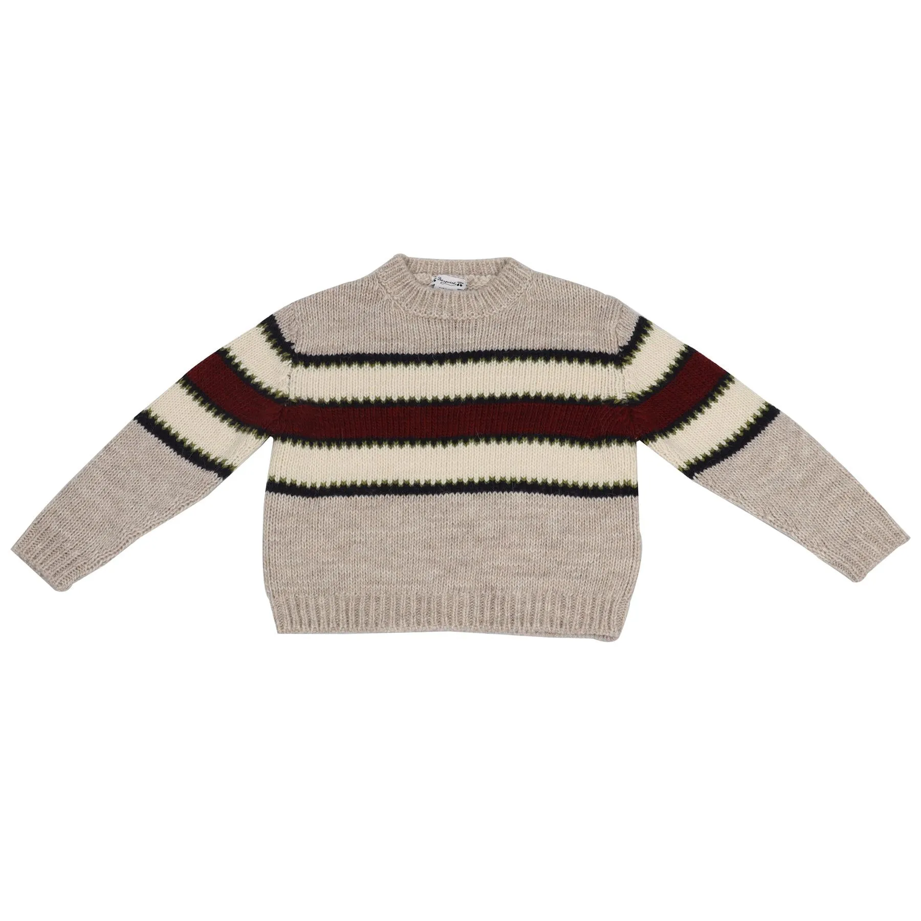 BONPOINT BEIGE KIDS BOYS WOOL SWEATER 8 YEARS