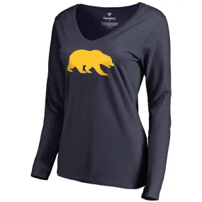 Cal Bears Women's Navy Primary Team Logo Long Sleeve T-Shirt