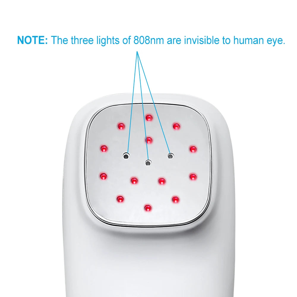 Cold Laser Red Light Therapy Device with Display, LLLT for Shoulder, Joint, Muscle Pain Reliever, Safe for Pet, 4 Power/4 Timer