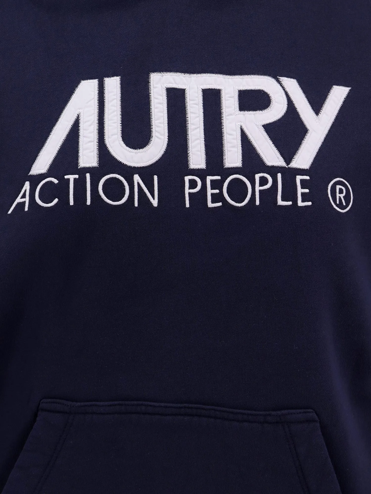 Cotton sweatshirt with embroidered logo