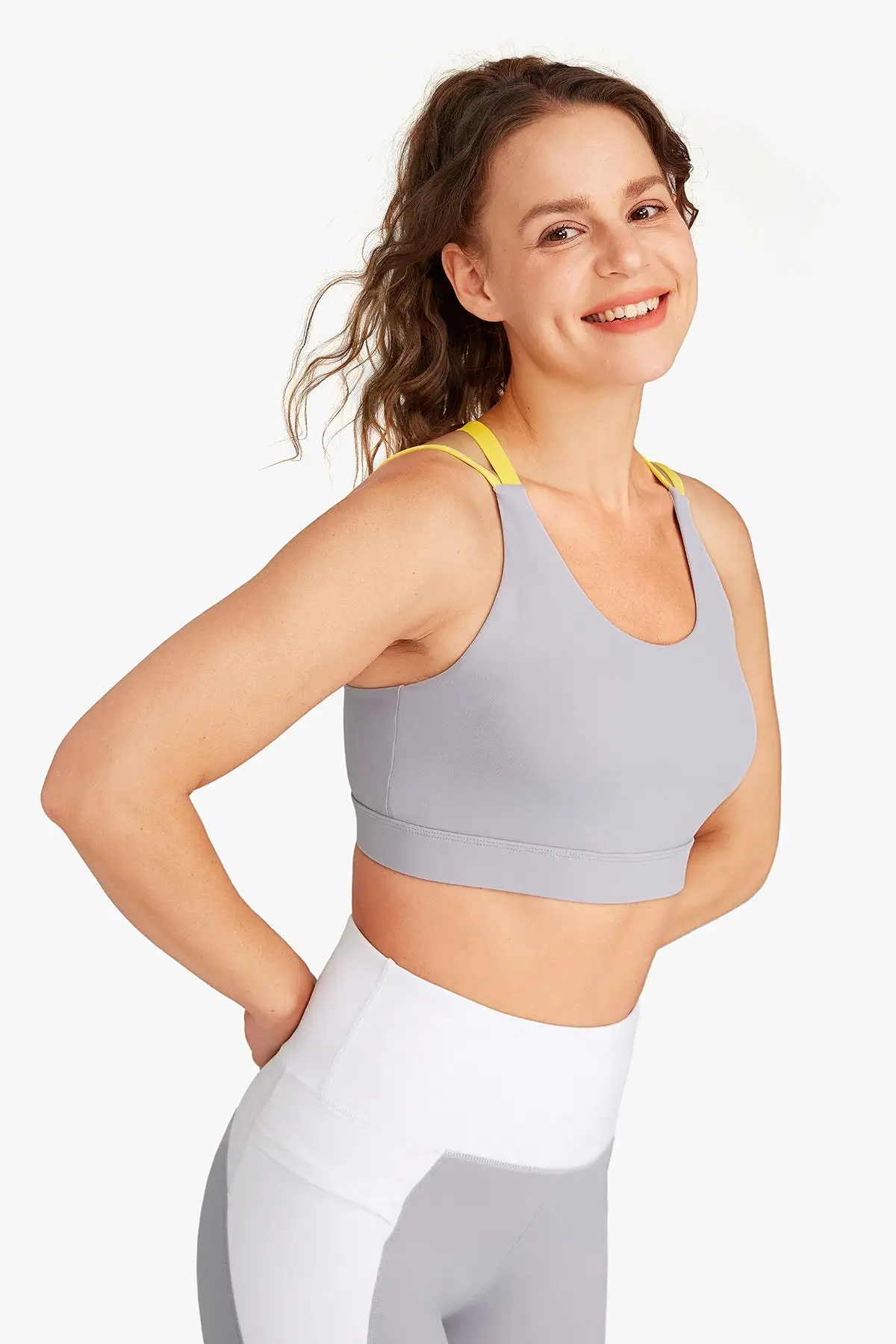 Double Strap Cross Back Sports Bra