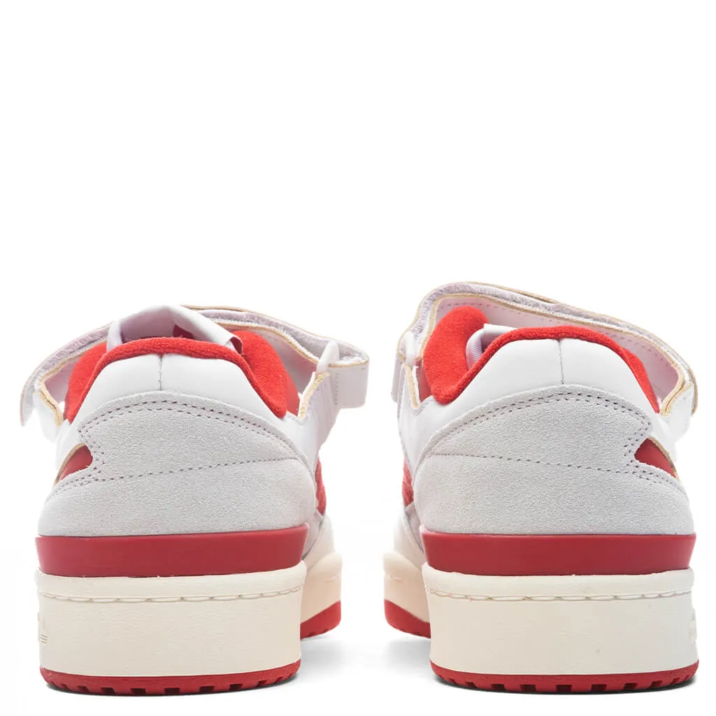 Forum 84 Low - Cloud White/Team Power Red