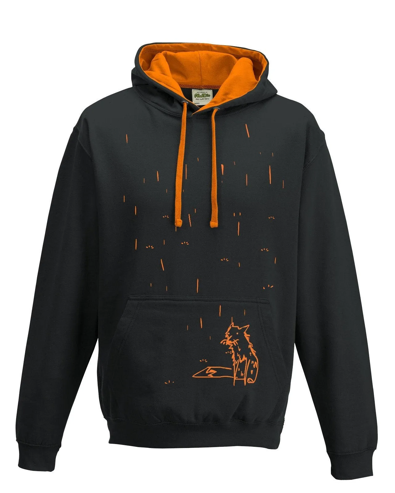 Fox in the rain hoodie