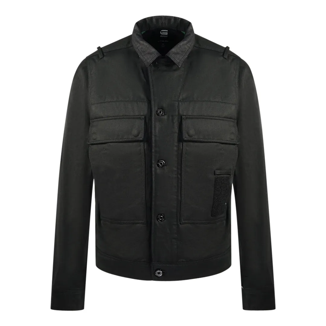 G Star Utility Flap Pocket Black Jacket