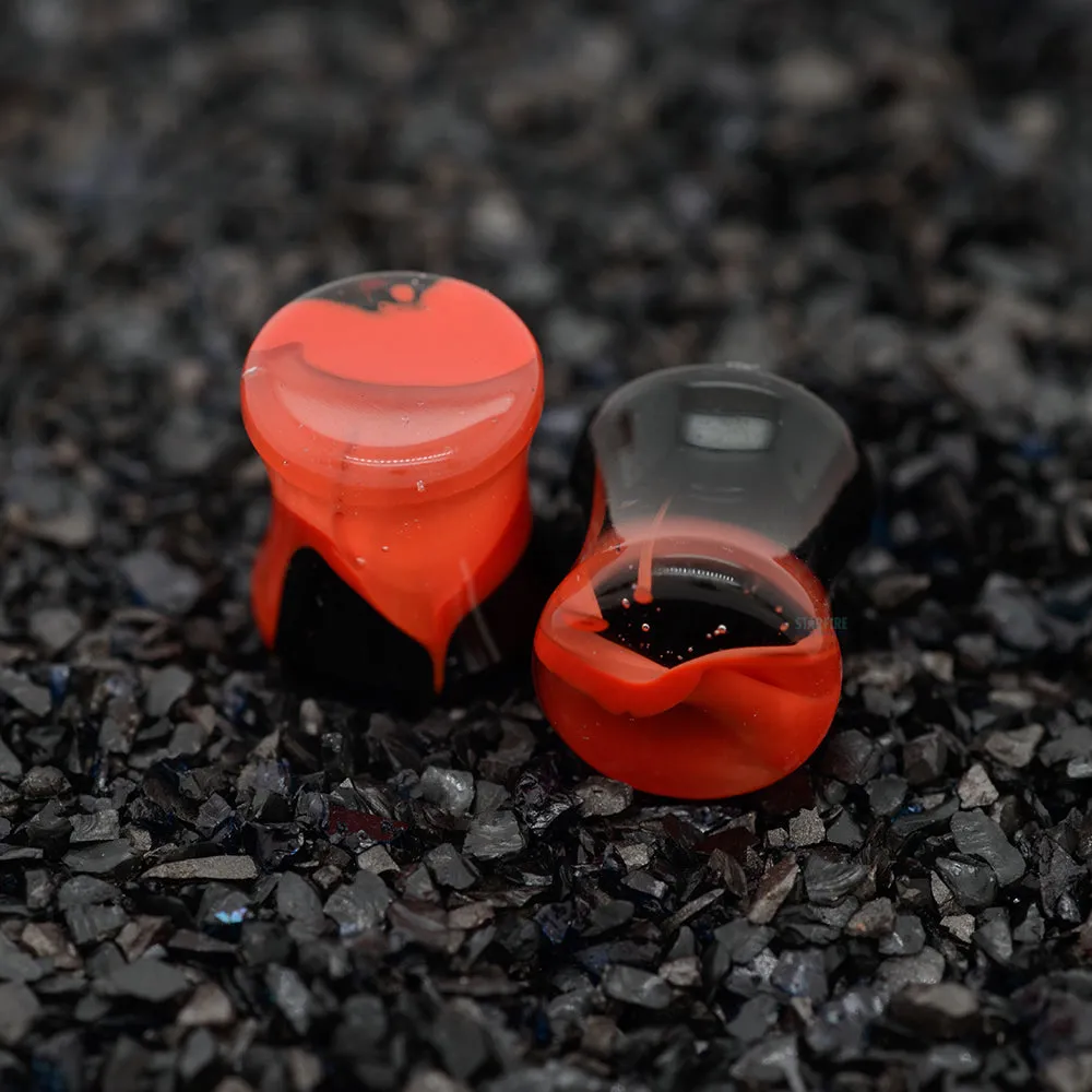 Glass Power Plugs - Red Black