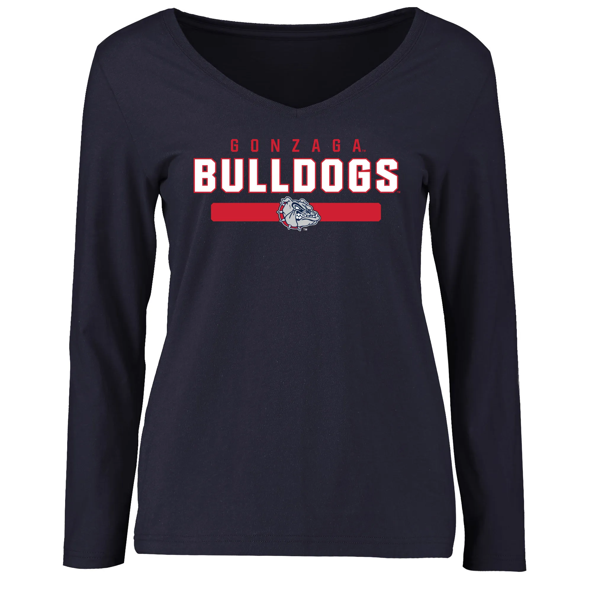 Gonzaga Bulldogs Women's Navy Team Strong Long Sleeve T-Shirt