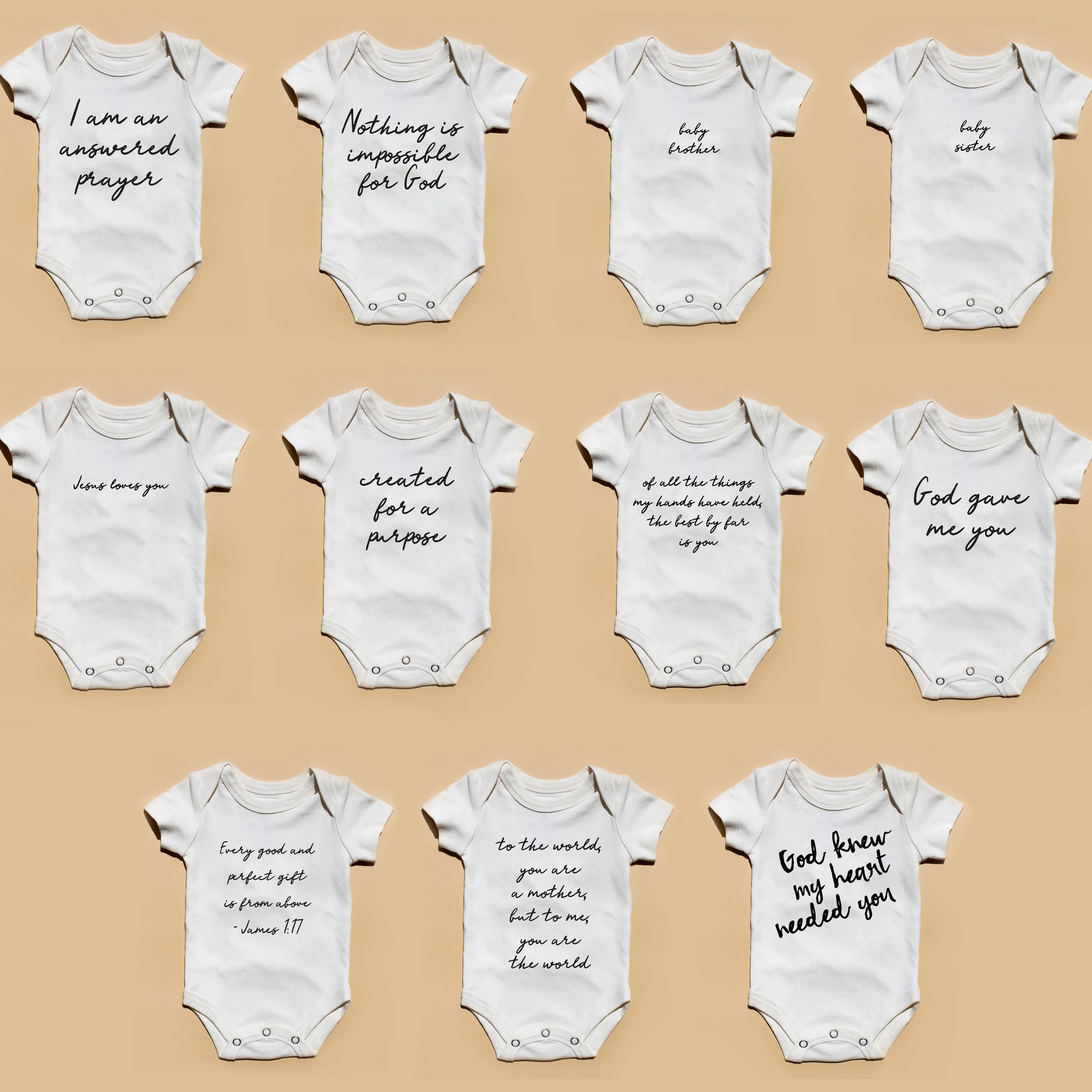 GOTS Certified Organic Cotton Bodysuit - Inspirational