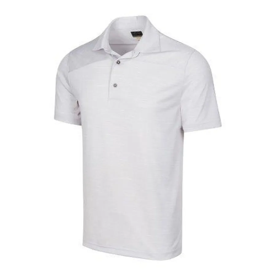 Greg Norman Men's Heathered Polo - Grey