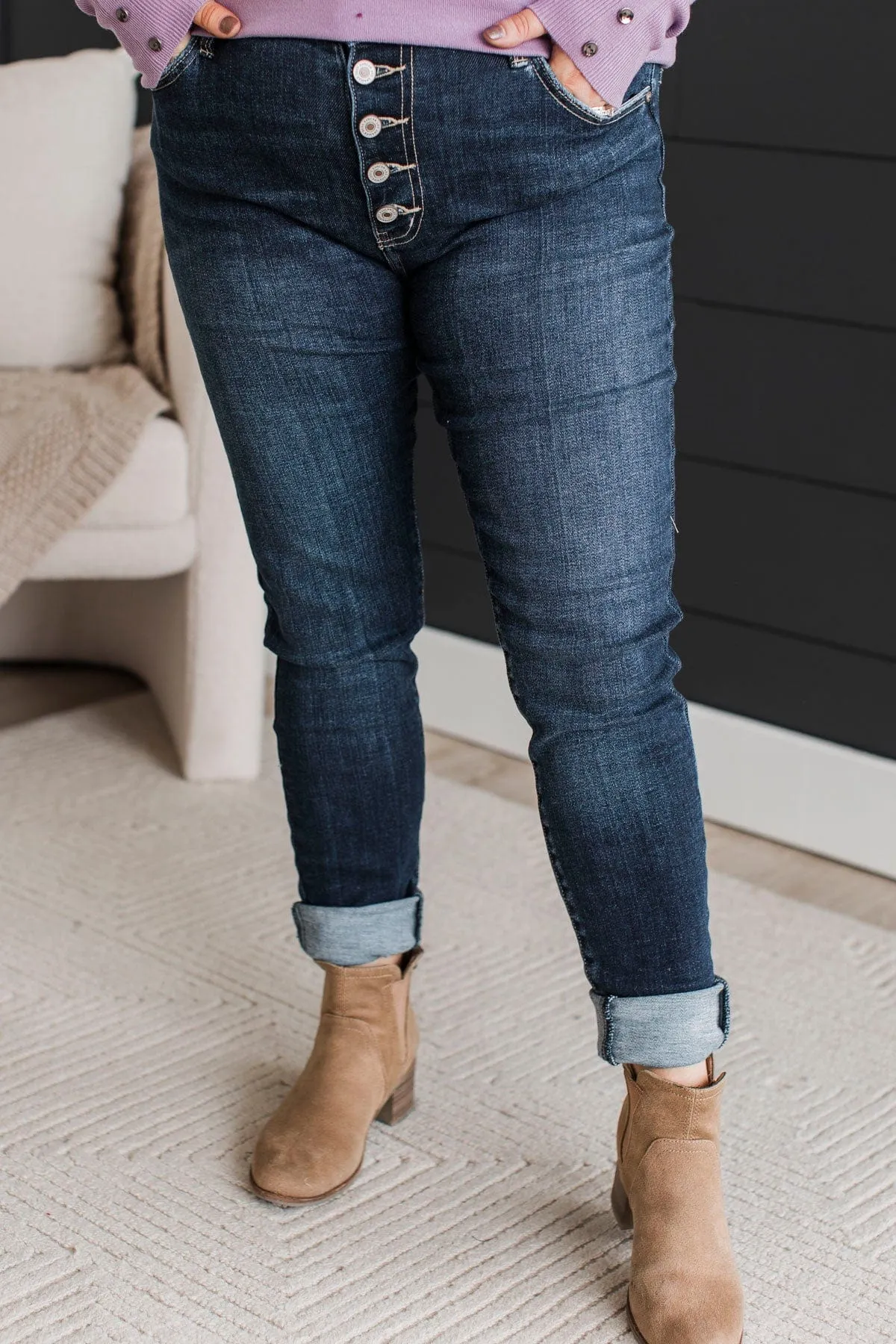 KanCan High-Rise Skinny Jeans- Mallory Wash