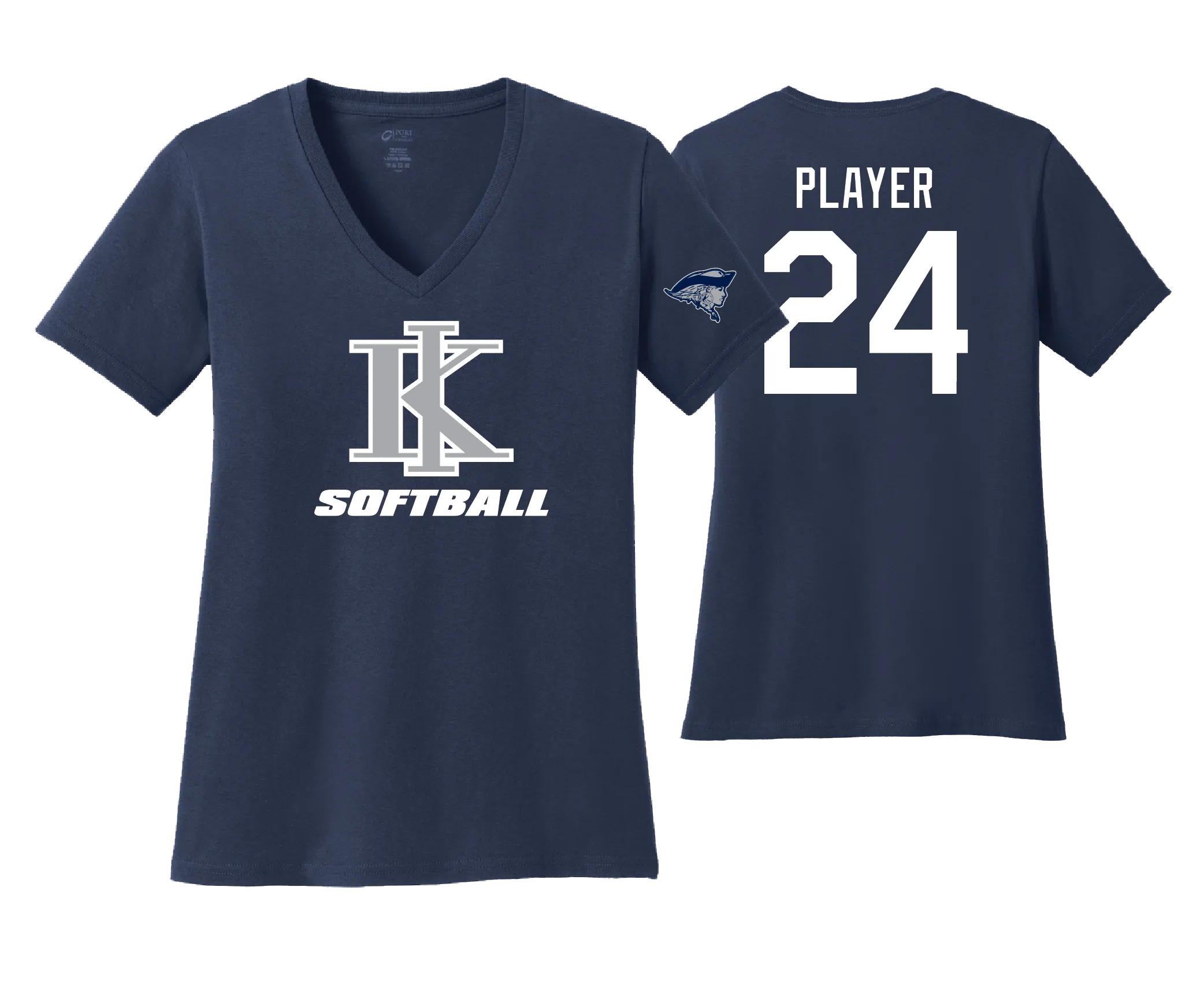 KIHS Softball Women's Team Shirt (V-Neck)