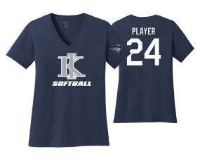 KIHS Softball Women's Team Shirt (V-Neck)