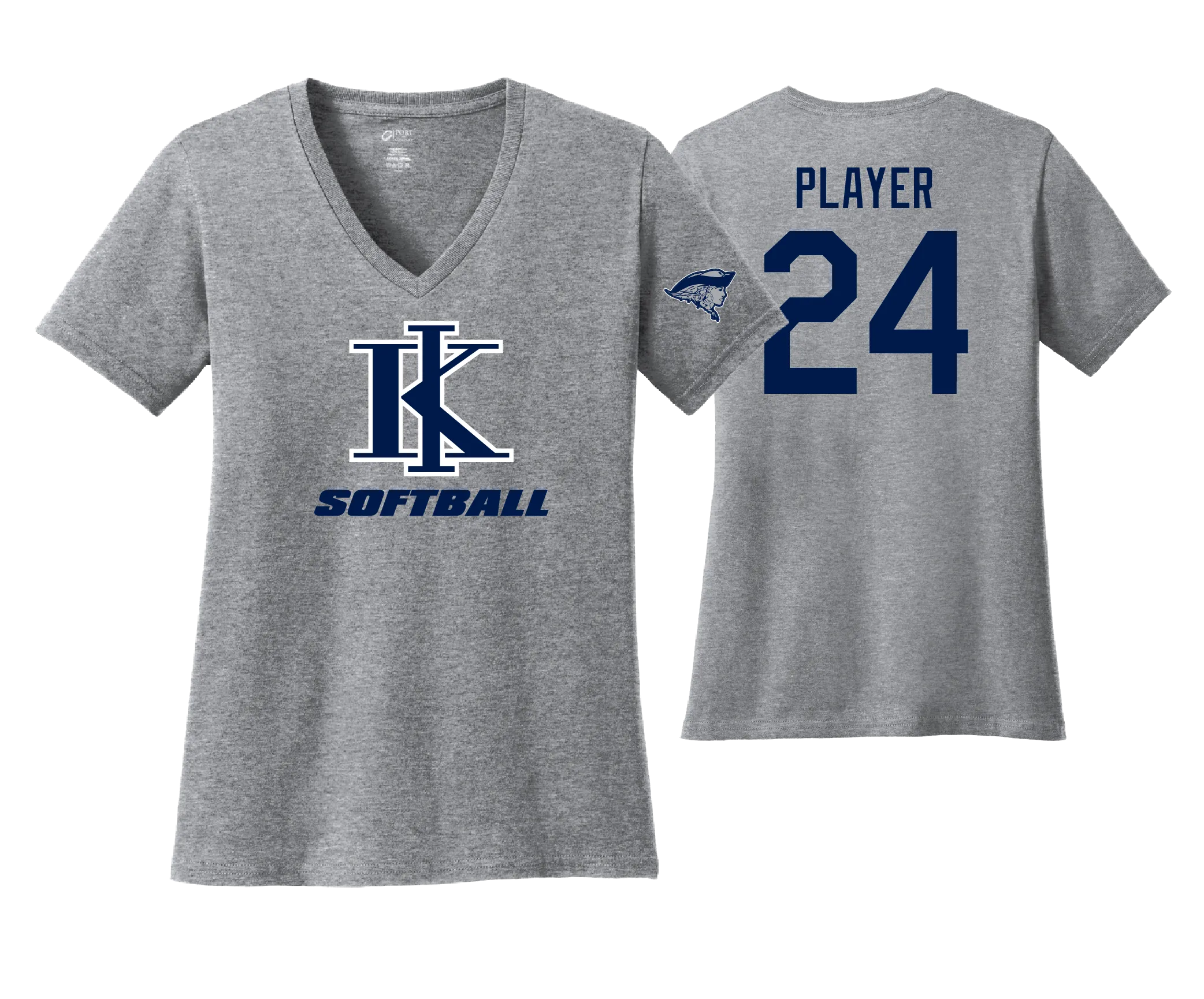 KIHS Softball Women's Team Shirt (V-Neck)