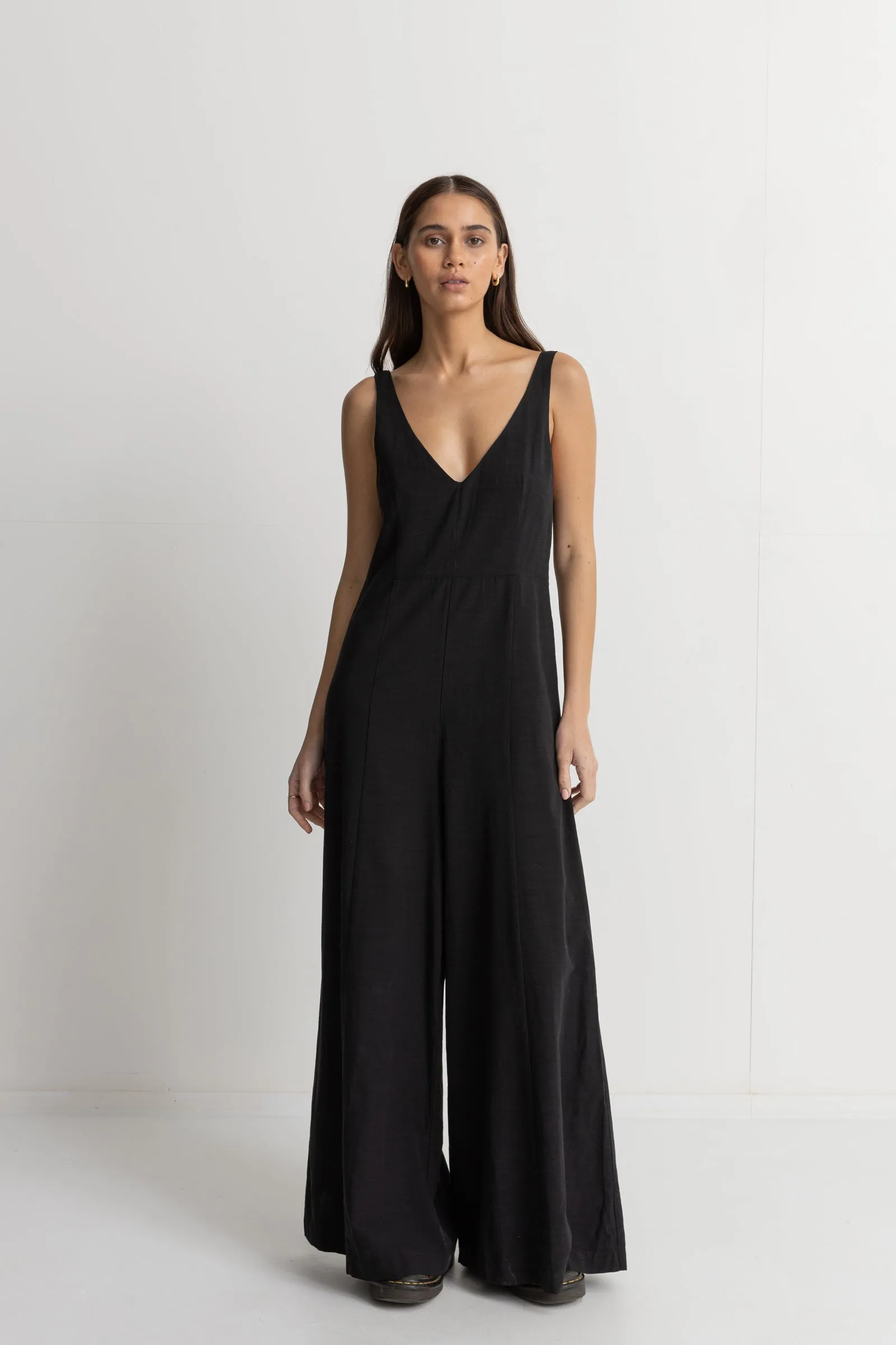 Kiki Wide Leg Jumpsuit Black