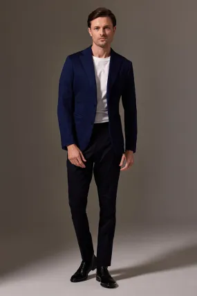 Liam Sports Jacket - Navy Wool Jersey