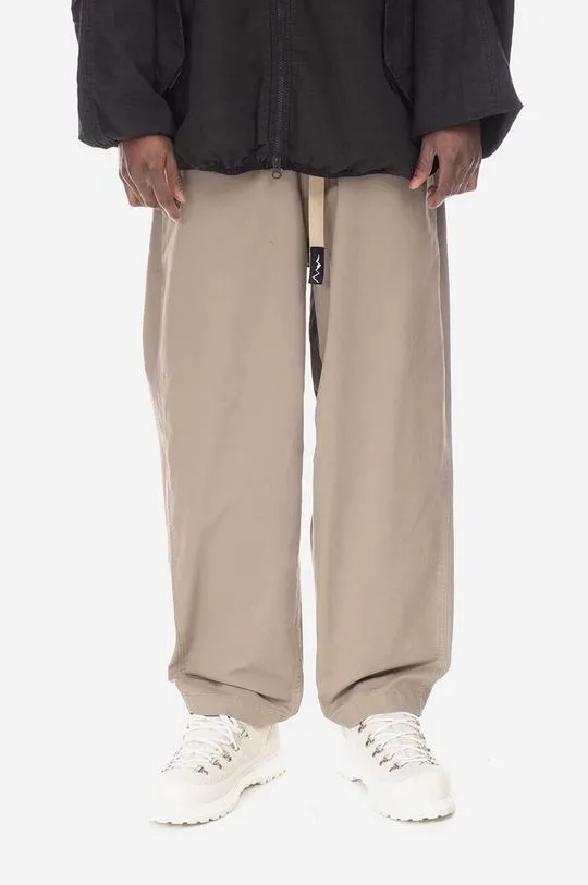 Manastash trousers Flex Climber Wide Leg men's beige color