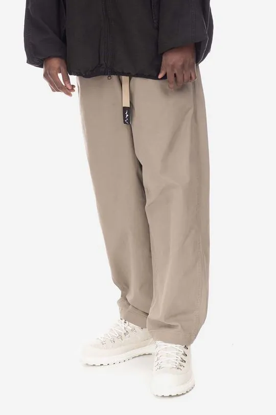 Manastash trousers Flex Climber Wide Leg men's beige color