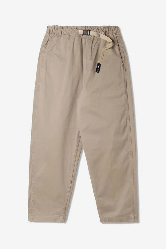 Manastash trousers Flex Climber Wide Leg men's beige color