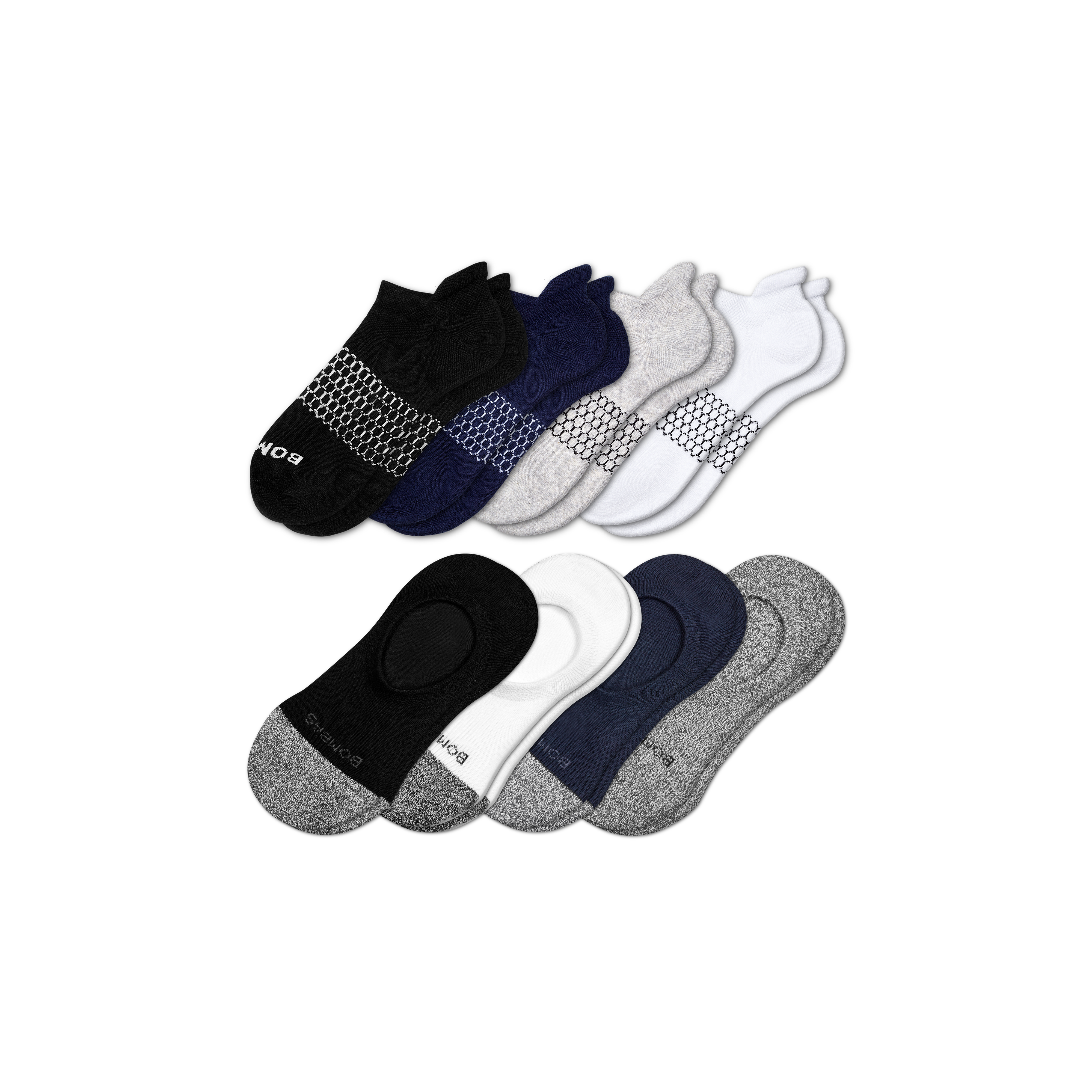 Men's Ankle & Cushioned No Show Sock 8-Pack