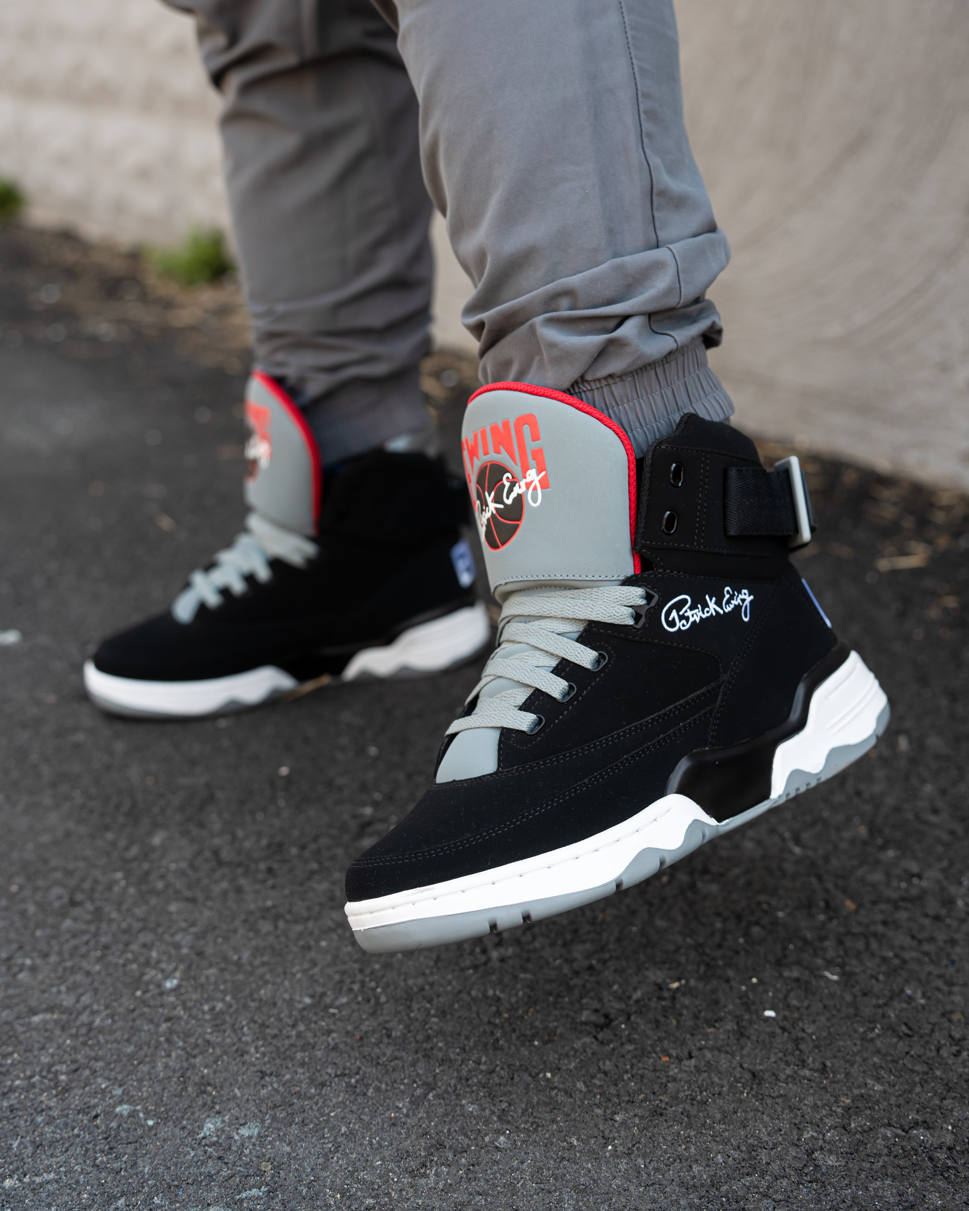 (Men's) Ewing Athletics 33 Hi 'Black Cement' Black / Grey 1BM90165-005