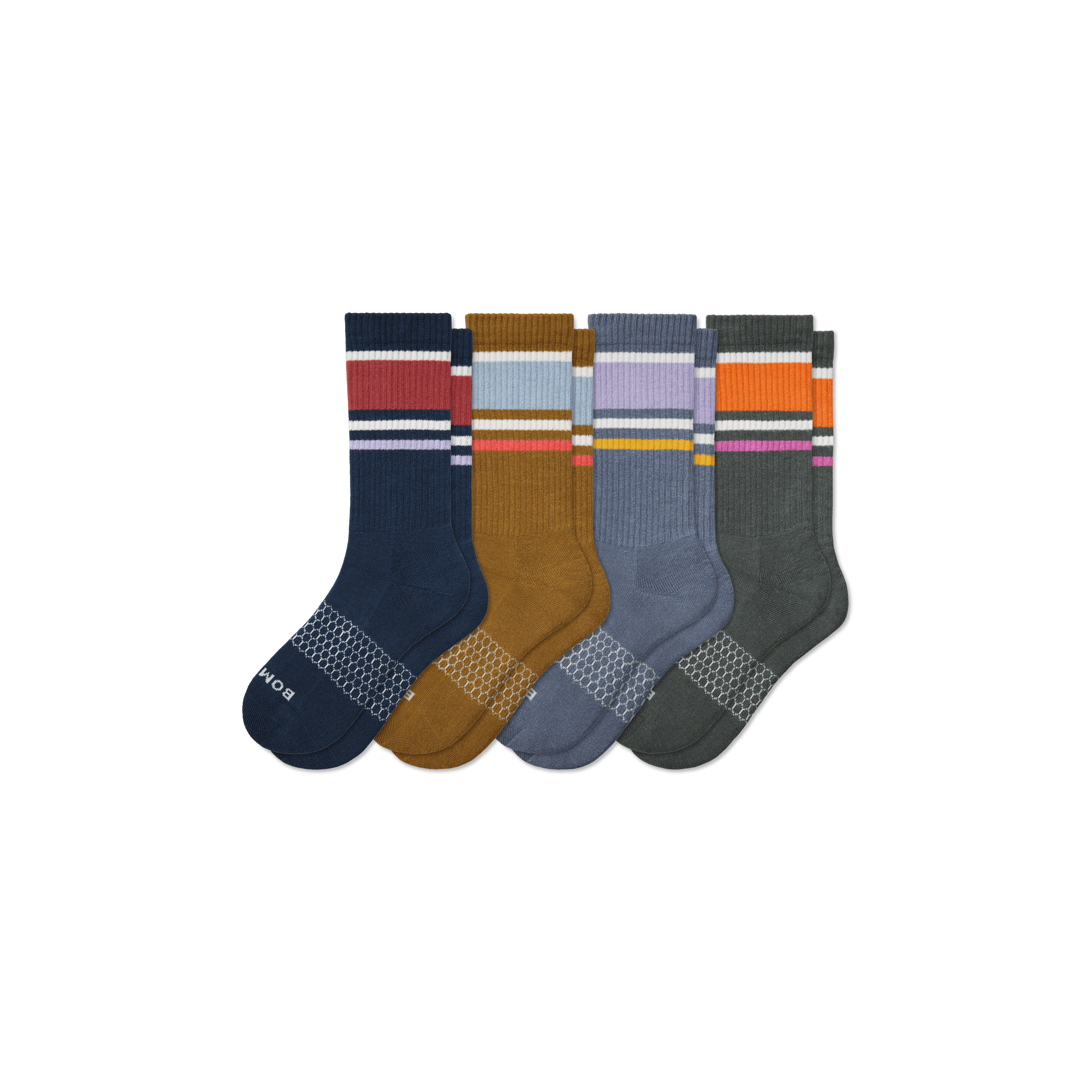 Men's Stripes Calf Sock 4-Pack