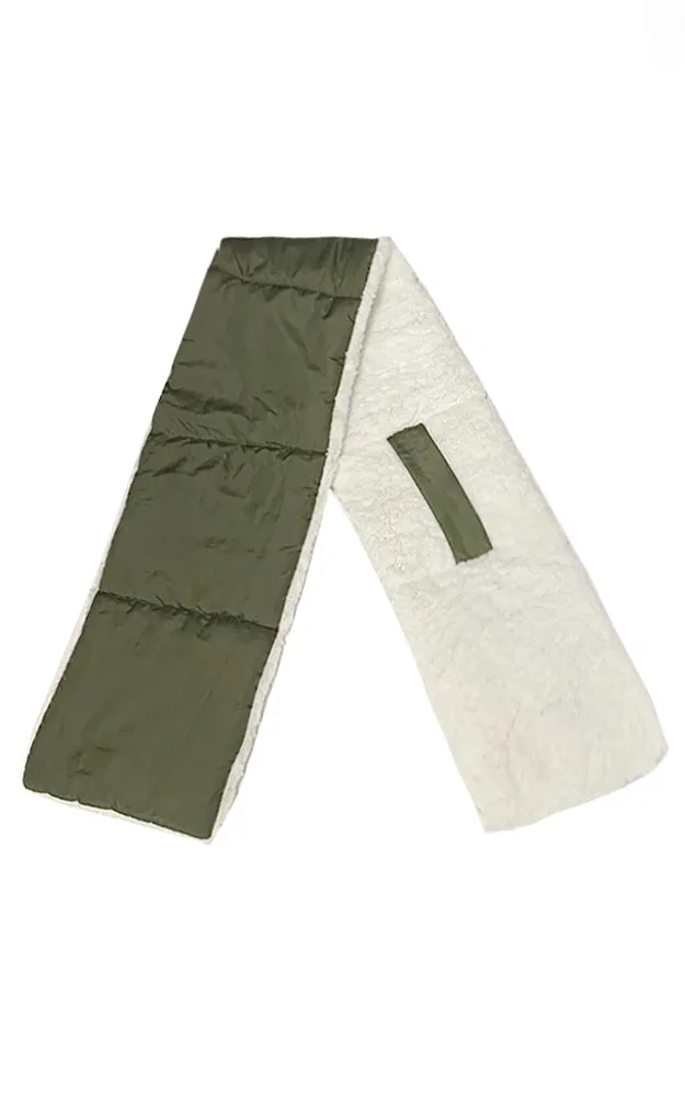 MN0002 Sherpa Warm & Comfortable Quilted Scarf