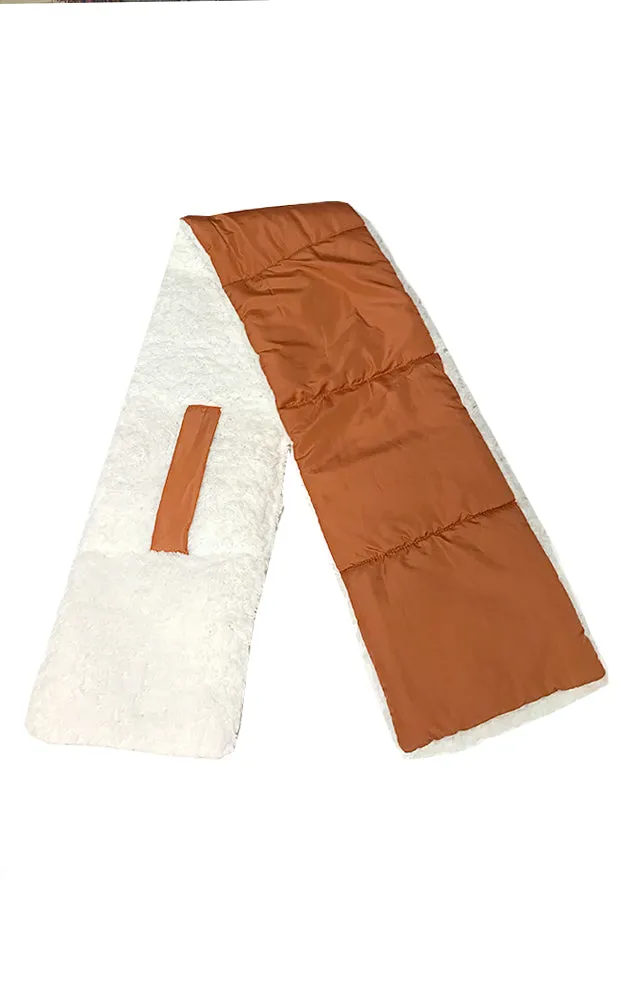 MN0002 Sherpa Warm & Comfortable Quilted Scarf