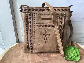 Montana West Boot Stitch Crossbody Purse