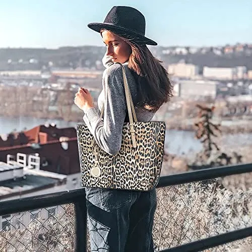 Montana West Fashion 3 pcs Handbag Set Leopard Print Tote Bag Conceal Carry Purse for Women