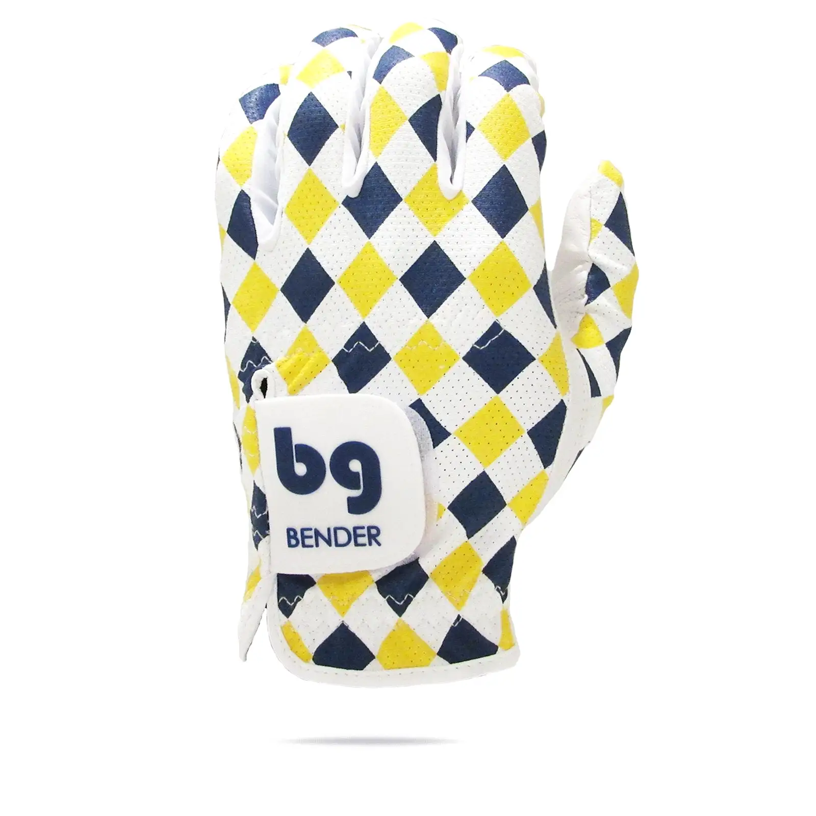 Navy & Gold Mesh Team Golf Glove