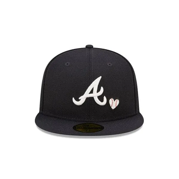 New Era 59Fifty Fitted Atlanta Braves Team Heart (Navy)