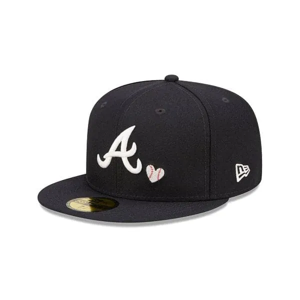 New Era 59Fifty Fitted Atlanta Braves Team Heart (Navy)