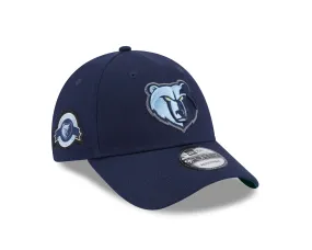 NEW ERA 9FORTY MEMPHIS GRIZZLIES TEAM SIDE PATCH NAVY / KELLY GREEN CAP