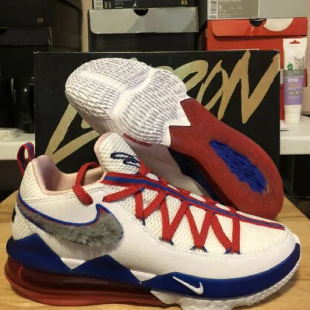 Nike lebron 17 xvii low tune squad white