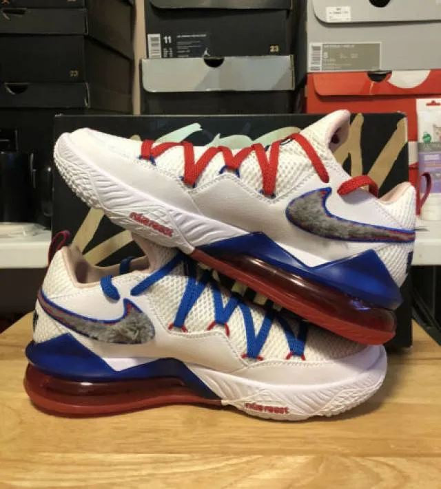 Nike lebron 17 xvii low tune squad white