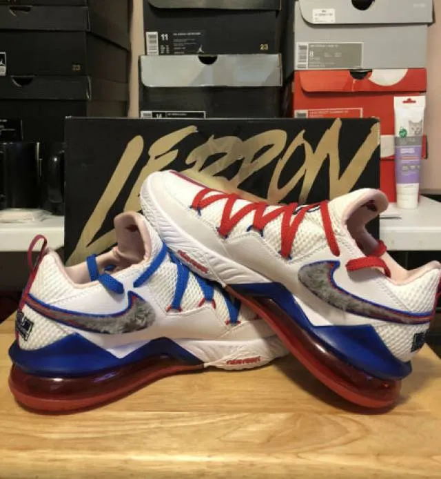 Nike lebron 17 xvii low tune squad white