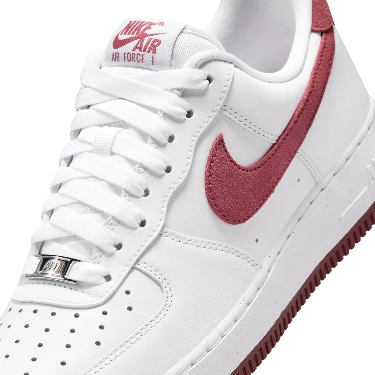 Nike Women's Air Force 1 White Adobe/Team Red/Dragon Red