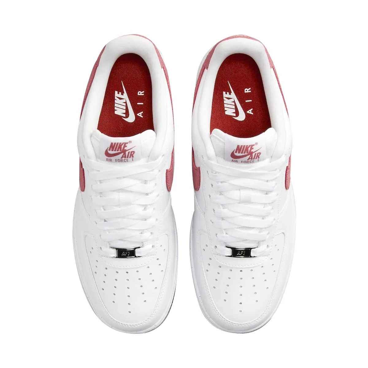 Nike Women's Air Force 1 White Adobe/Team Red/Dragon Red