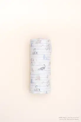 Organic Cotton Swaddle - Camping with Pooh